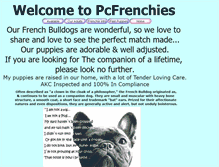 Tablet Screenshot of pcfrenchies.com